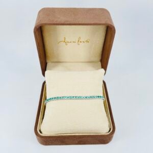 Bracciale in oro bianco 18KT con smeraldi Gianni Carità