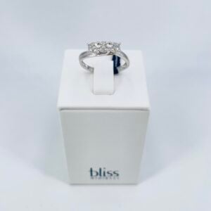 Fedina in oro bianco 18KT con diamanti