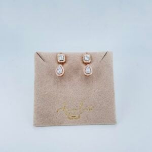 Orecchini in oro rosa 18KT con diamanti Gianni Carità