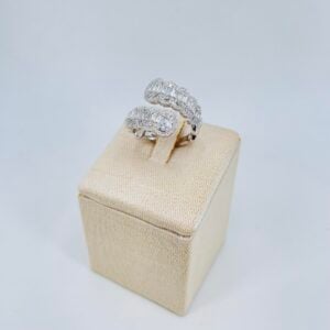 Anello contrarié in oro bianco 18KT con diamanti Gianni Carità - immagine 3