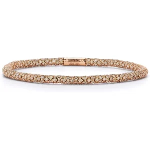 Bracciale estensibile in oro rosa 18KT con diamanti De Meglio