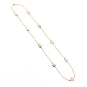 CHANEL CON CRISTALLO DI ROCCA MULTICOLOR PASTELLO