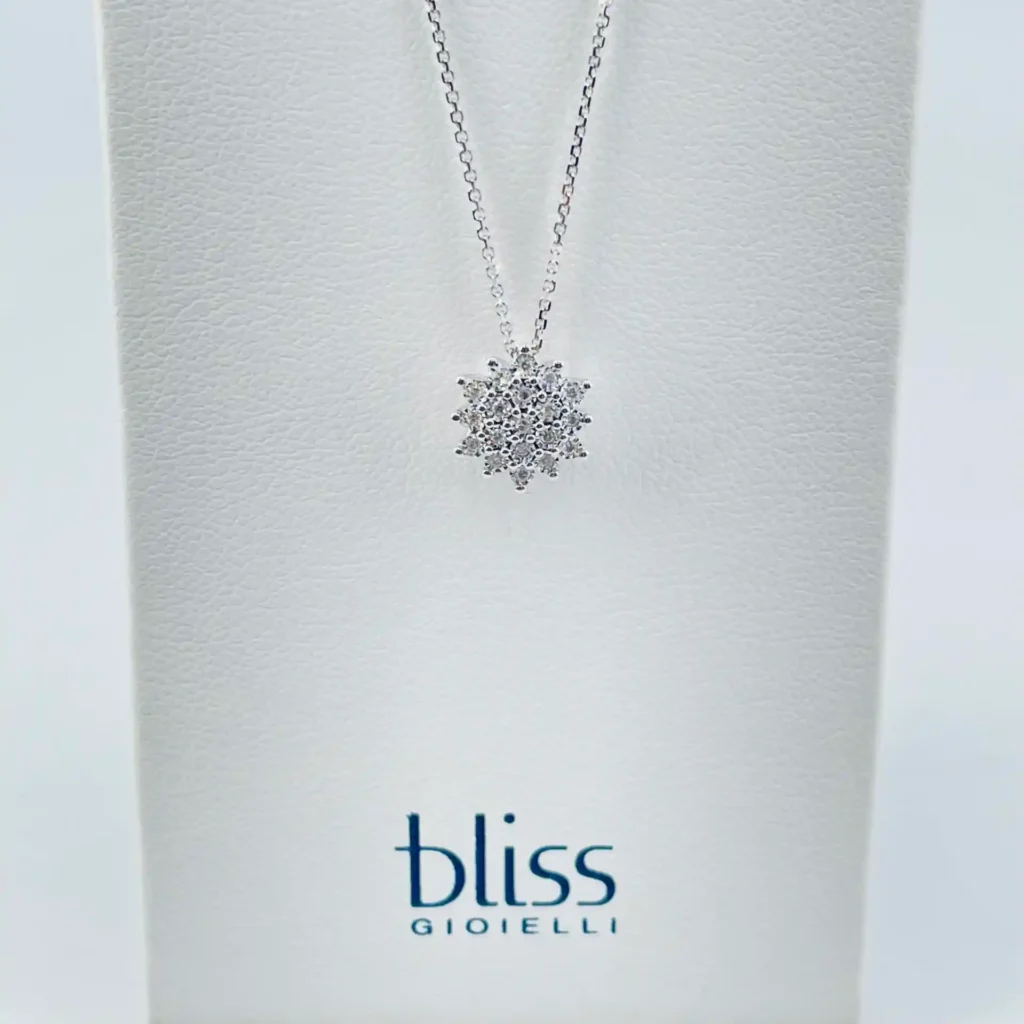 Collana in oro bianco e diamanti - Sinopoli
