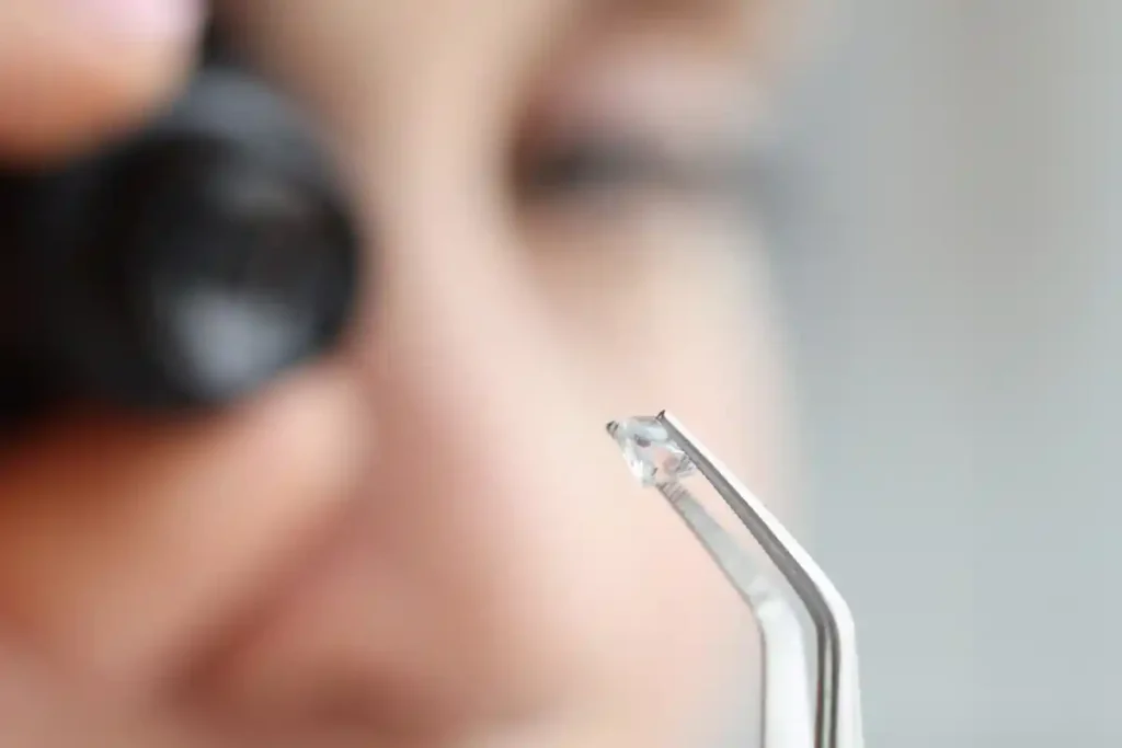 Diamante su anello