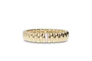 BRACCIALE EXTENSIBLE IN ORO GIALLO 18KT CON DIAMANTE