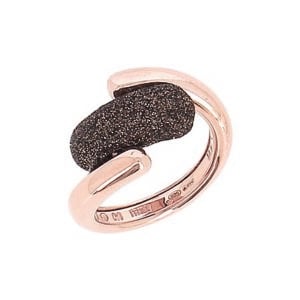 Anello contrarie' con polvere di sogni in bronzo