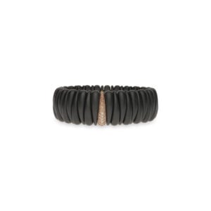 BRACCIALE EXTENSIBLE IN CERAMICA NERA CON DIAMANTI FANCY COLOR