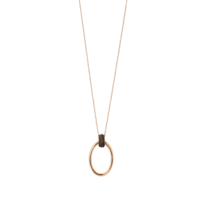 COLLANA CON POLVERE DI SOGNI MARRONE