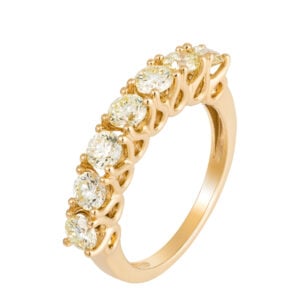 RIVIERE IN ORO GIALLO 18KT CON DIAMANTI FANCY COLOR